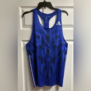 Adidas Climalite Performance Lightweight Blue 2-Tone Athletic Tank Size Medium